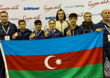 Azərbaycan gimnastları Böyük Britaniya çempionatında 4 medal qazanıblar