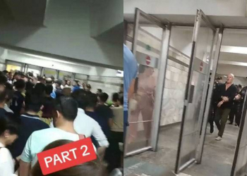 Metronun “Əhmədli” stansiyasında sərnişinlərlə polis arasında insident: Saxlanılanlar var - Video