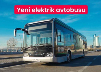 Bakının marşrut xəttinə daha bir elektrik mühərrikli avtobus buraxılıb