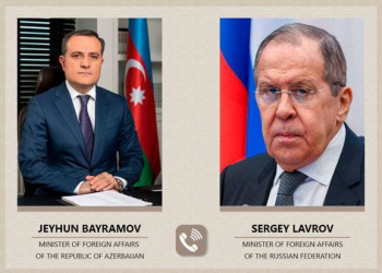 Ceyhun Bayramovla Sergey Lavrov arasında telefon danışığı baş tutub
 
 
