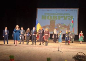 Ukraynanın Poltava şəhərində Novruz bayramı münasibətilə konsert təşkil olunub - Foto