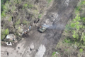 Xarkovda Ukrayna əsgərləri Rusiya tankını vurdular - Video