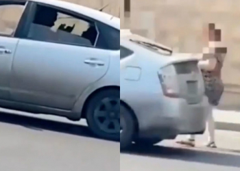 Bakıda qadın sərnişinə zor tətbiq edən “Prius” sürücüsü cəzalandırıldı - Video