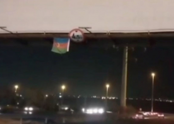 Heydərabadda Azərbaycan bayrağı dalğalanır - Video