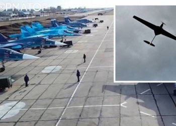 Ukrayna dronlarla Rusiya hərbi aerodromuna hücum edib...